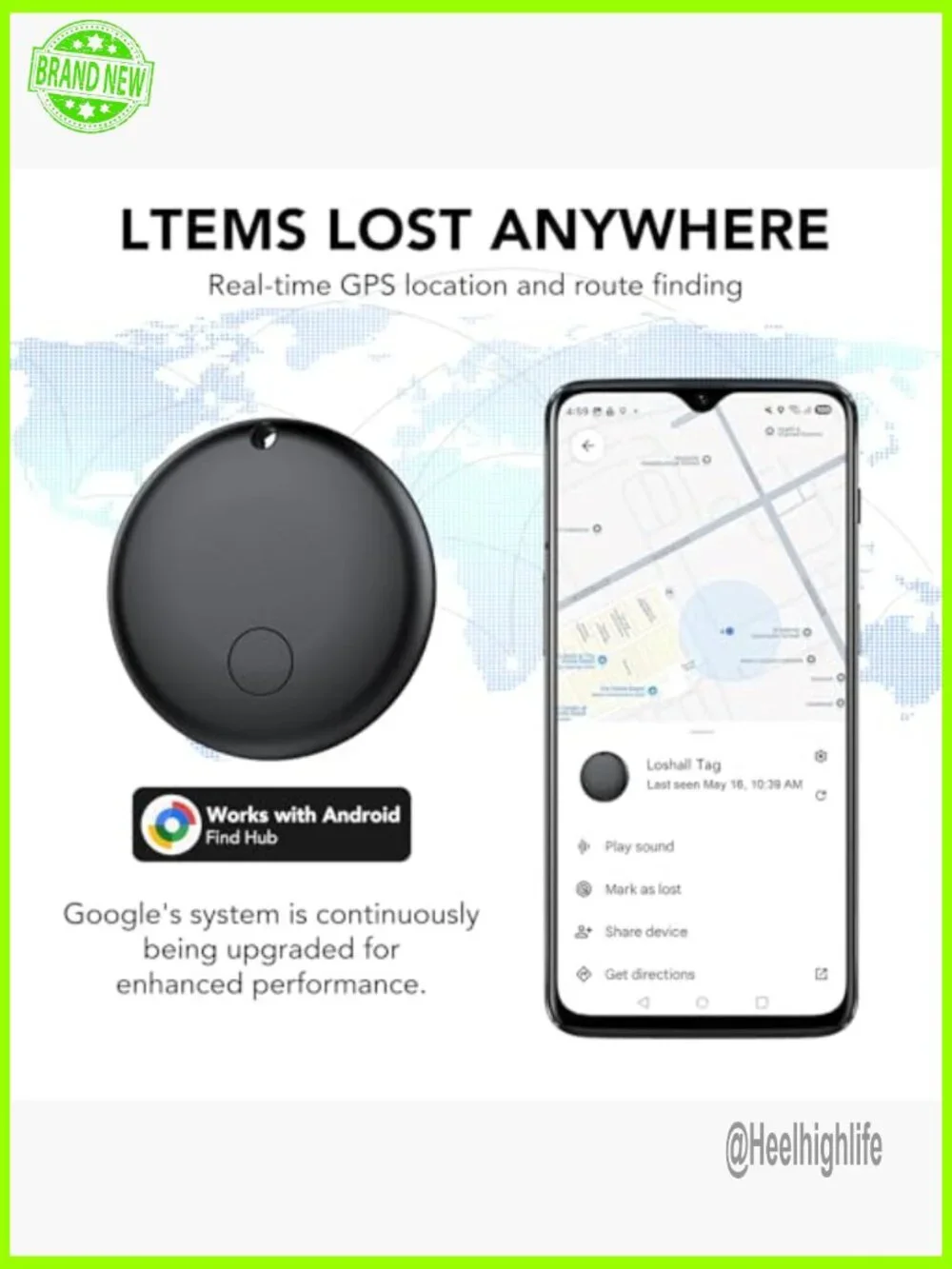 4 Pack Bluetooth Tracker Tags for Android, Find Lost Items, IP68 Waterproof - Picture 3 of 7